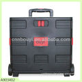 2013 hot sale plastic folding box trolley